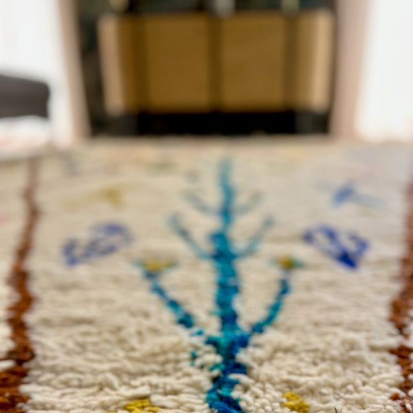 Tapis berbère AZILAL Coloré | 320x220 cm - Grand modèle - 100% laine naturelle