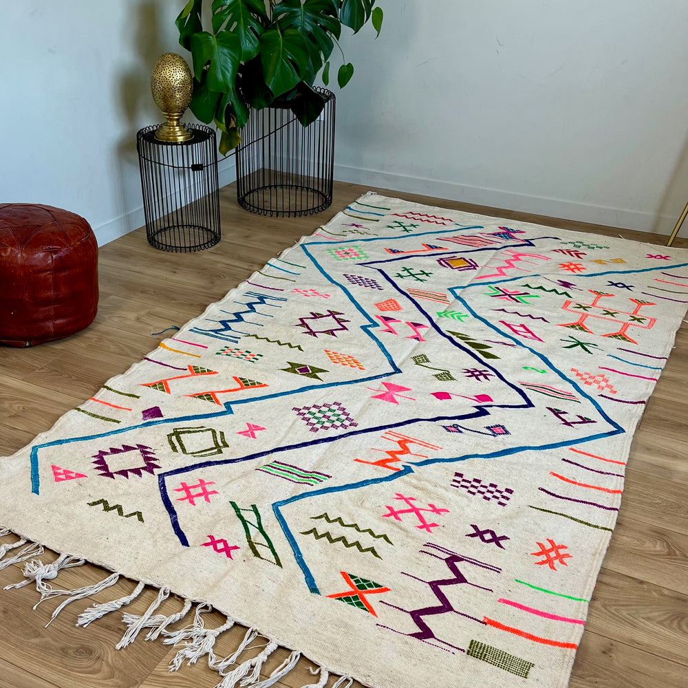 TAPIS AZILAL TISSE A PLAT 245x130