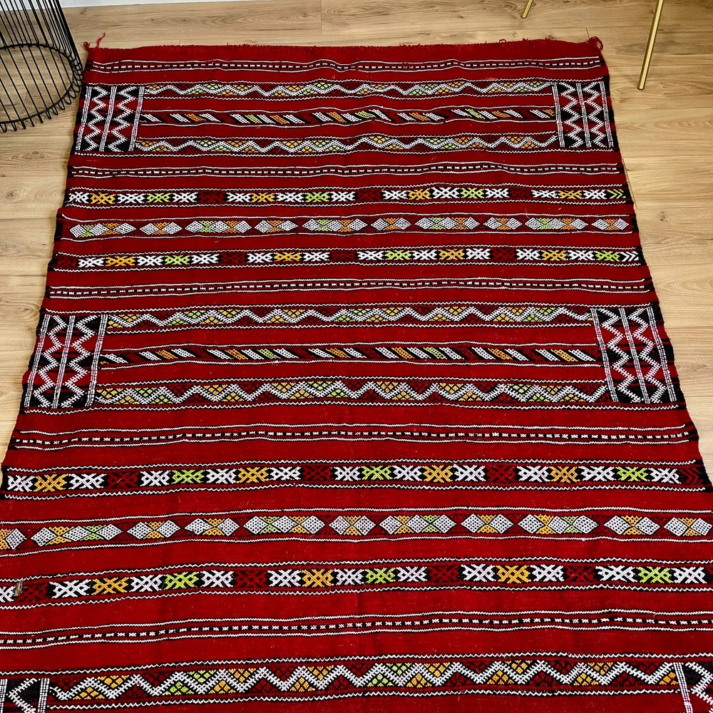 Tapis berbère KILIM | 225x150 cm - tissé à plat à la main